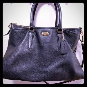 Coach navy blue purse